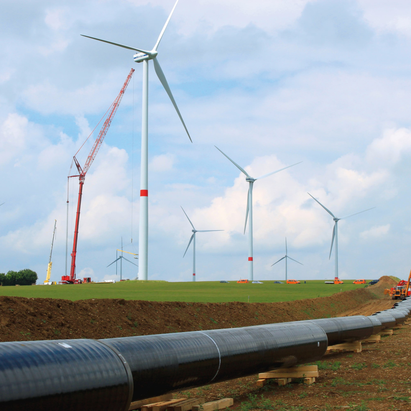 Der Transport von Wasserstoff wird über das Pipelinenetz umgesetzt, wovon der größte Teil auf umgestellten Erdgasleitungen beruht.