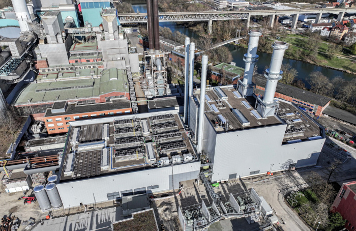 Das neue H2-ready Fuel-Switch Kraftwerk der EnBW in Stuttgart-Münster