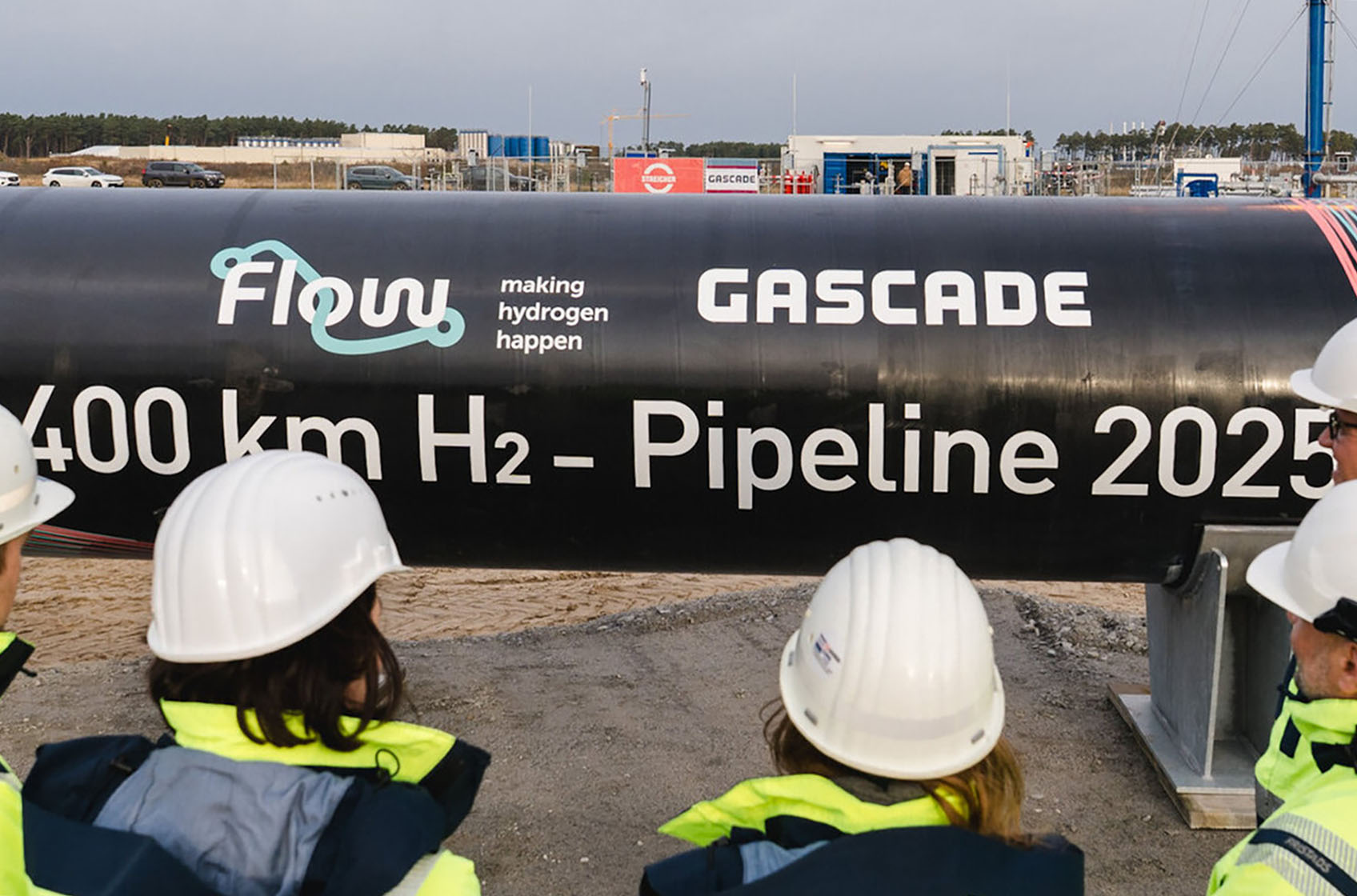 GASCADE nimmt 400 Kilometer Wasserstoff-Kernnetz in Betrieb